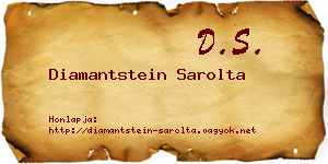 Diamantstein Sarolta névjegykártya